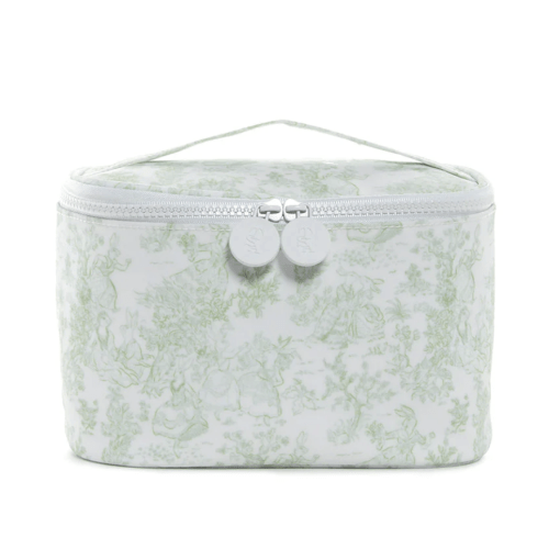 Kit Train Case - Bunny Toile Green