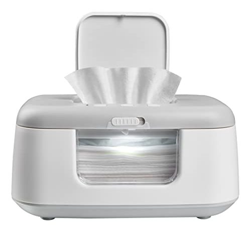 TinyBums Baby Wipe Warmer & Dispenser with LED Changing Light & On/Off Switch - Jool Baby… (Gray)
