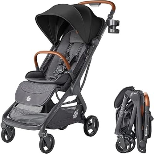 Ergobaby Metro 3 Deluxe Baby Stroller for Newborns, Infants, and Toddlers | Jet Black