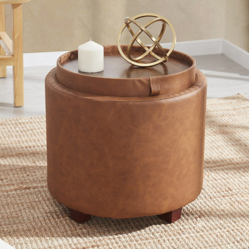 Ebern Designs Ludine Upholstered Ottoman & Reviews | Wayfair