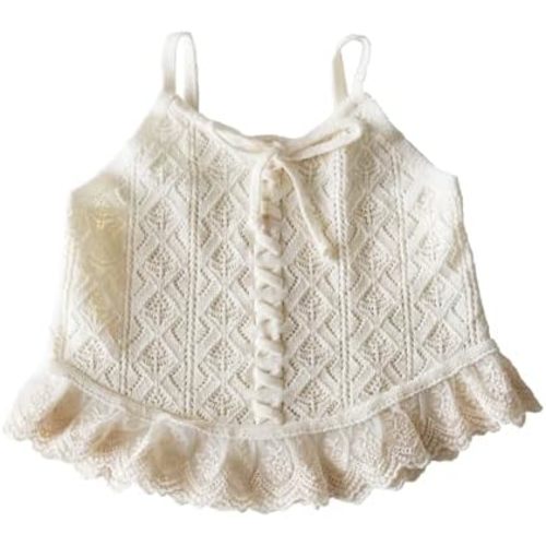 HOOLCHEAN Baby Girls Summer Thin Knit Wide Camisole Shirt Toddler Swing Top