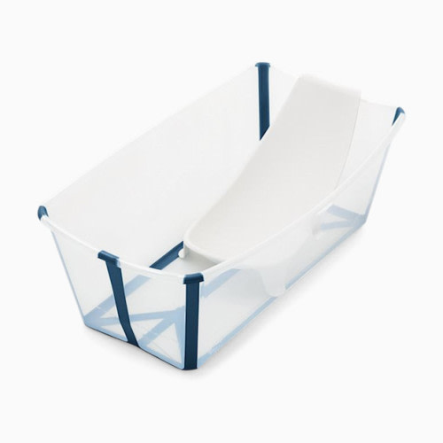Flexi Bath with Newborn Support - Transparent Blue