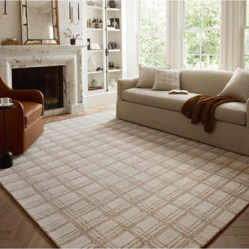 Chris Loves Julia x Loloi Polly Cream / Sand Area Rug & Reviews | Wayfair