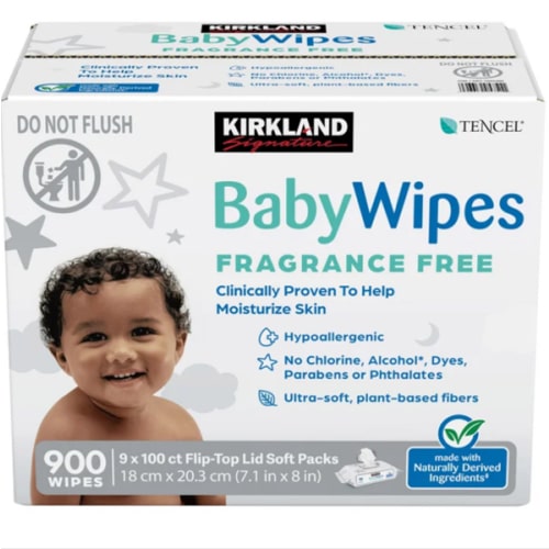 Kirkland Signature Baby Wipes Fragrance Free