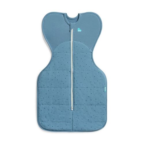 Love to Dream Swaddle Up Warm - Cotton 2.5 TOG Storm Blue Pebbles - Newborn
