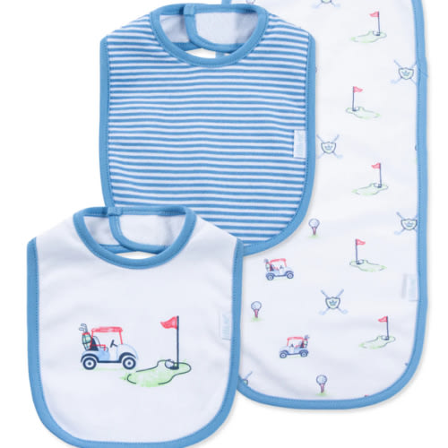 Golf Club Bib & Burp Set