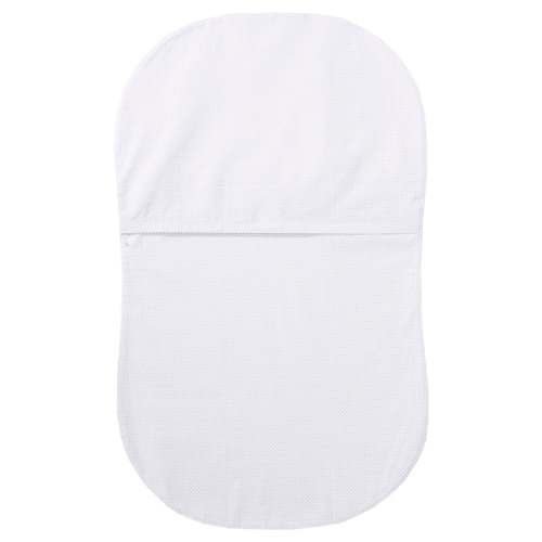HALO - BassiNest Fitted Sheet | Grey Pin Dot - white