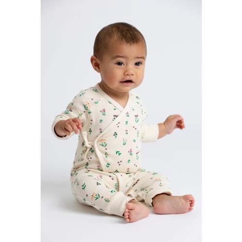 Kimono Tie One-Piece - Organic Baby Clothes - Monica + Andy