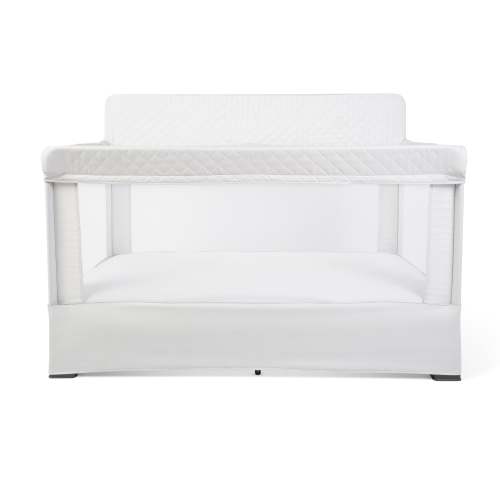 Lunaire Full Size Mesh Crib and Playard - Driftwood Grey