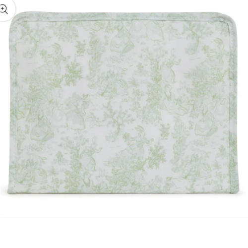Embroidered Medium Green & White Toile Roadie