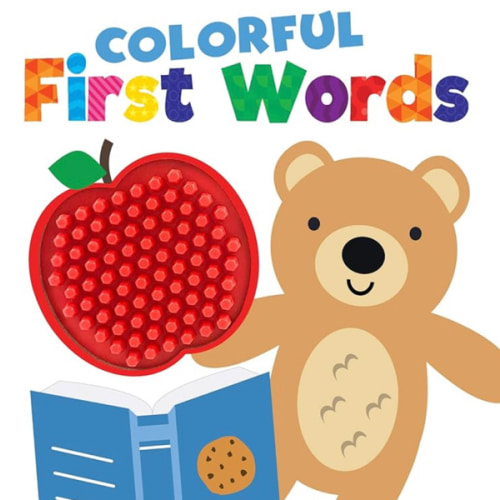 Colorful First Words - Silicone Touch and Feel Board Book - Sensory Board Book