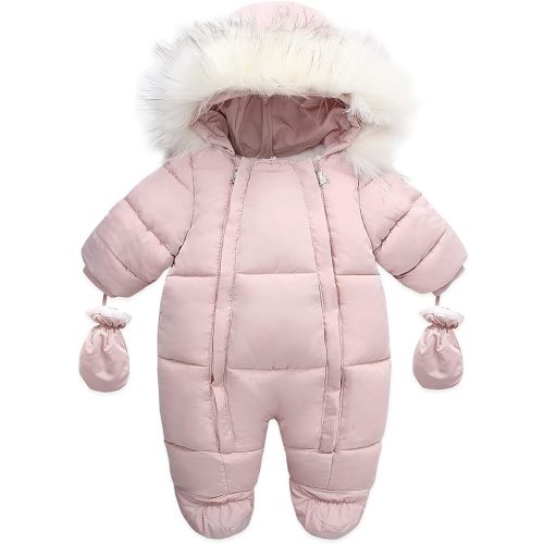 Baby Girl Winter Snowsuit Toddler Jacket Clothes For Boy Infant Jumpsuit Hoodied