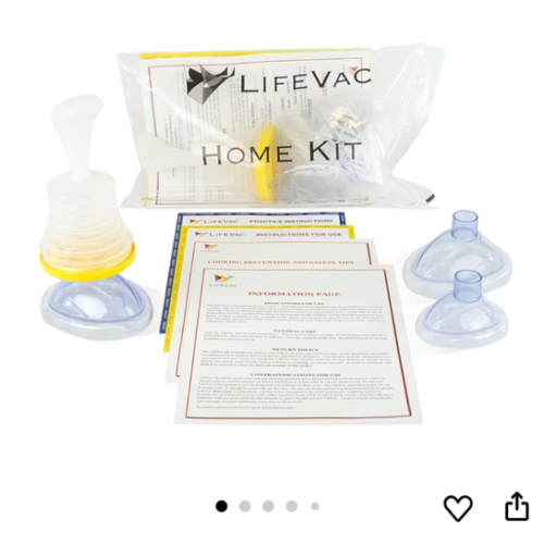 LifeVac Home Kit - Portable Suction Rescue Device, First Aid Kit for Kids and Adults, Portable Airway Suction Device for Children and Adults