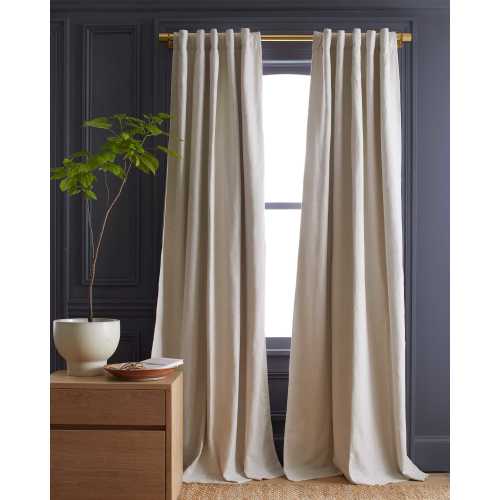 Cotton Darkening Curtain in Natural