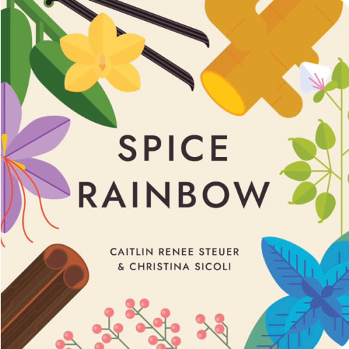 Spice Rainbow Board Book Poems About Color and Food Facts for Early Reader Baby 0-12M and Toddler Learning Resource 1-4 Years Preschool Classroom Teacher Must Have