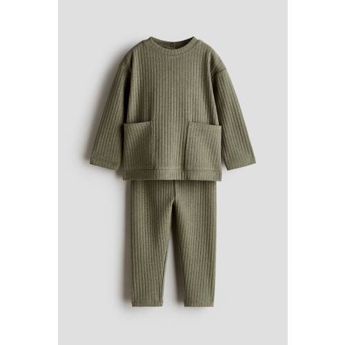 2-PIECE RIBBED COTTON SET