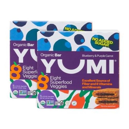YUMI Organic Blueberry & Purple Carrot Baby Snack Bars - 3.7oz/5ct