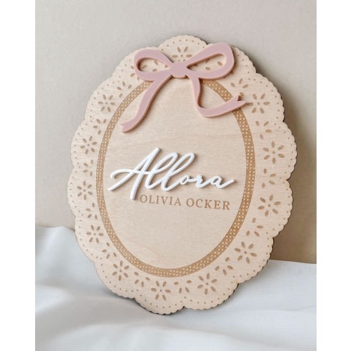 Hospital Name Sign Girl Newborn Photo Baby Announcement Photo Prop Sign Baby Name Announcement Sign for Hospital Birth Announcement Sign