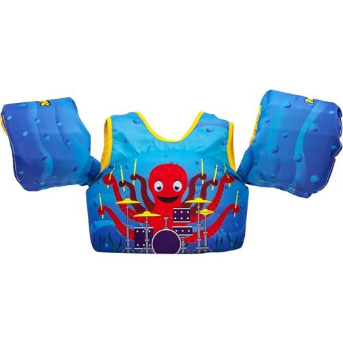 Body Glove Paddle Pals Learn to Swim Life Vest, 33-55 lbs | U.S. Coast Guard approved learn-to-swim aid, Type III child's PFD for recreational boating; perfect for pools, lakes, beaches