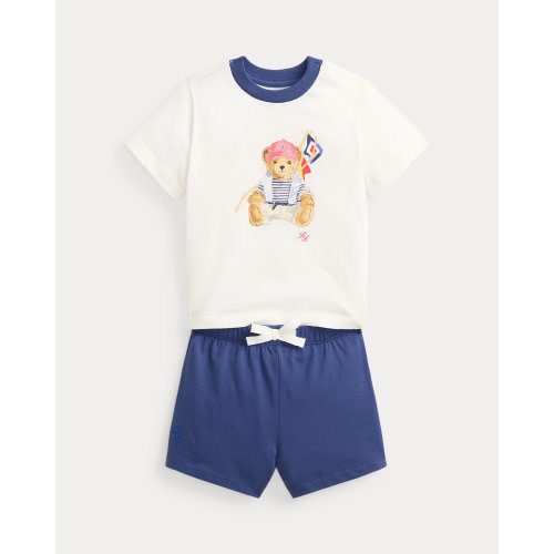 Polo Bear Cotton Jersey Tee & Short