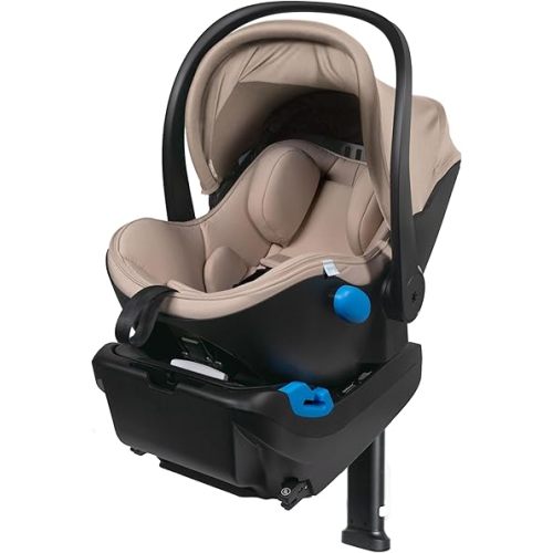 Clek Liing Infant Car Seat with Adjustable Load Leg, Compact, Lightweight Design, 7 Recline Positions, Easy-to-Use Rigid Latch, and Flame Retardant-Free (Latte Ziip)