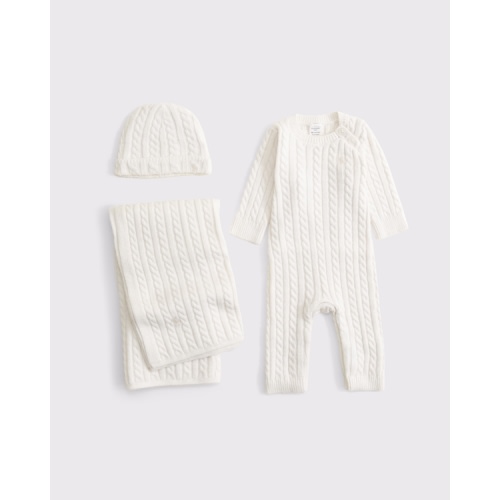 baby cable-knit multipack