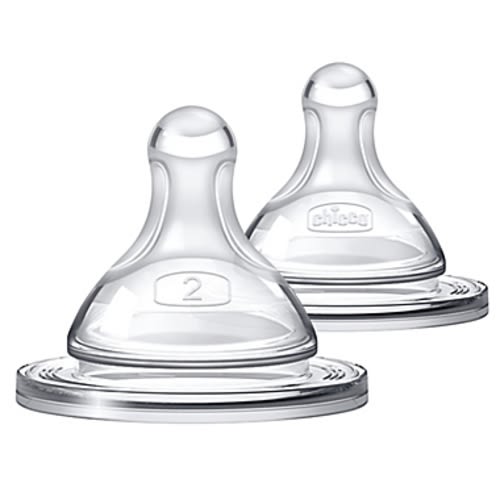 ChiccoDuo® 2-Pack Stage 1 Slow Flow Baby Bottle NipplesChiccoDuo® 2-Pack Stage 2 Medium Flow Baby Bottle Nipples