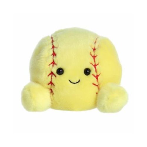Mini Shortstop Soft Ball Palm Pals Adorable Plush Toy Yellow 5"