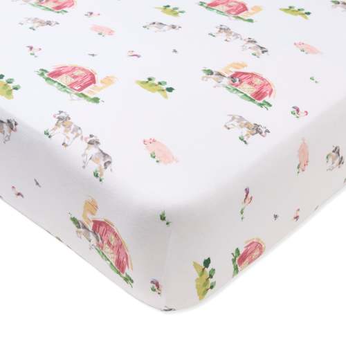Barnyard Crib Organic Cotton BEESNUG® Crib Sheet