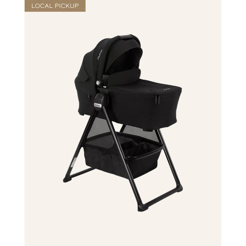 SWIV & TRIV SERIES BASSINET + STAND caviar/chocolate