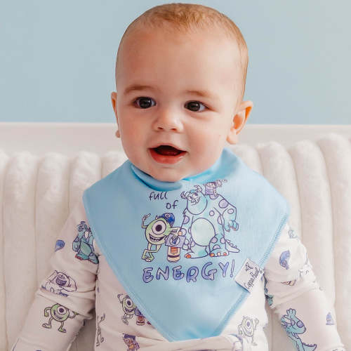 4 Pack Baby Bandana Bibs - Monsters, Inc. Medley