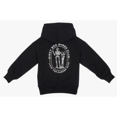Powder Skelly Hood Black – Binkybro