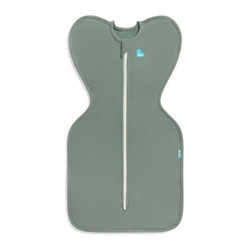 Love to Dream Swaddle Up Sleep Sack - Cotton 1.0 TOG - Deep Olive - NB: Knit Jersey Pajamas with Two-Way Zipper