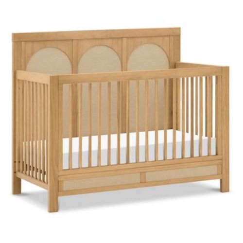 Namesake Eloise 4-in-1 Convertible Crib - Honey and Performance Sand Eco-Weave