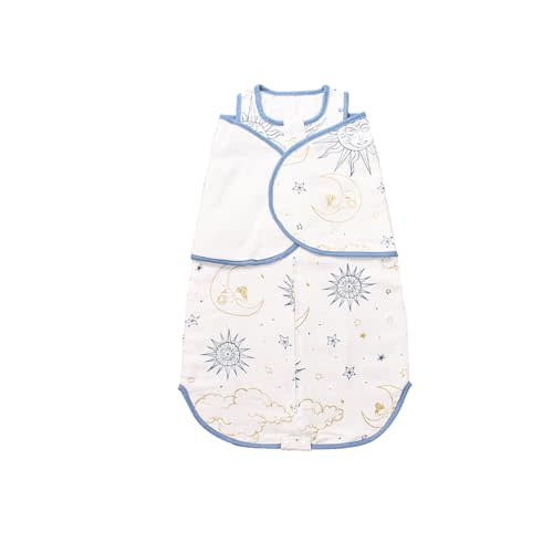 amo nenes Baby Swaddle, 3-Way Adjustable Wearable Blanket 0-6 Months, Swaddles Newborn Infant Sleep Bag Soft Transition Rayon Cotton Swaddling Sleeping Bag, Sun