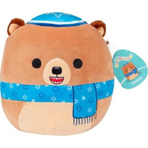 Squishmallows 10-Inch Stokely The Jewish Passover Bear - Official Jazwares Plush - Collectible Teddy Bear Stuffed Animal - Gift for Kids, Girls & Boys