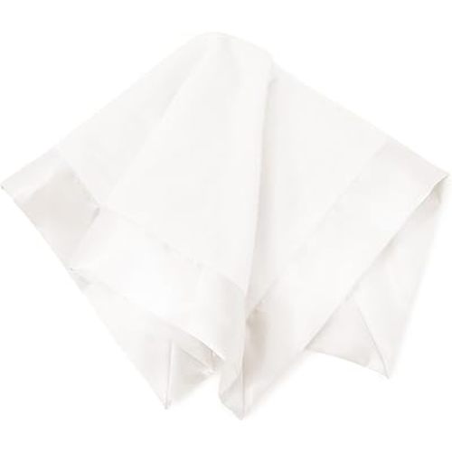Ultra-Soft Lovey Security Blanket - Baby Essentials, Newborn Essentials, Ultra-Soft Fleece Baby Blanket with Satin Trim – 16" x 16" - Cream