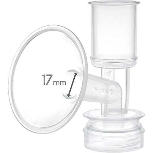 Maymom Breast Shield Flange Compatible with Ameda Breast Pumps Purely Yours, Finesse, NOT for Ameda MYA(17 mm, X-Small, 1-Piece)