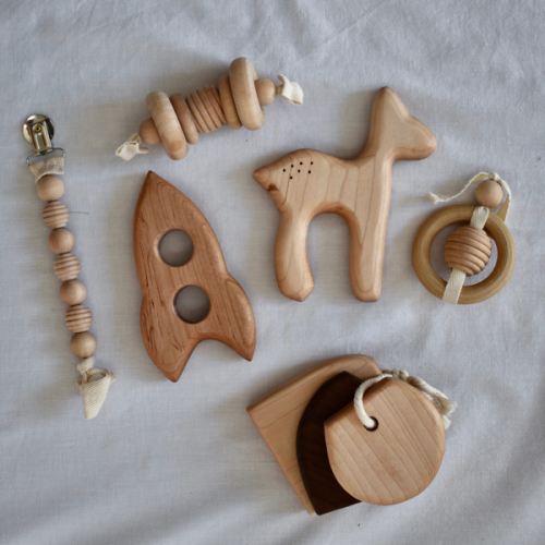 Wooden Toy/Teether by Clover & Birch | sustainable haus mercantile
