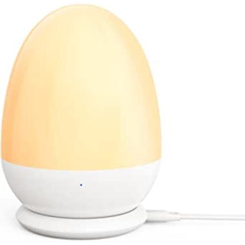 JolyWell Night Lights for Kids，Baby Night Light with Stable Charging Pad, Touch Control&Timer Setting, ABS+PC Baby Egg Lamp for Breastfeeding，White - - Amazon.com