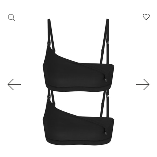 FITS EVERYBODY MATERNITY NURSING SCOOP BRALETTE 2-PACK | ONYX | SKIMS