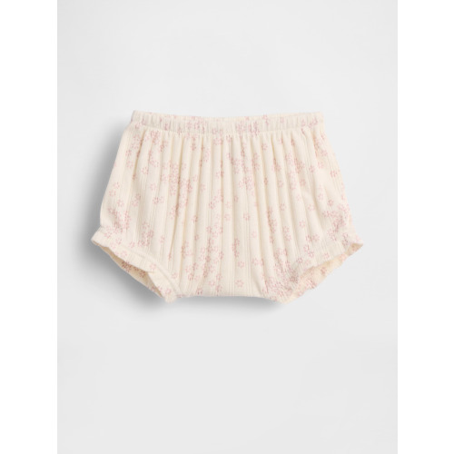 Baby First Favorites Pointelle Rib Floral Bloomers