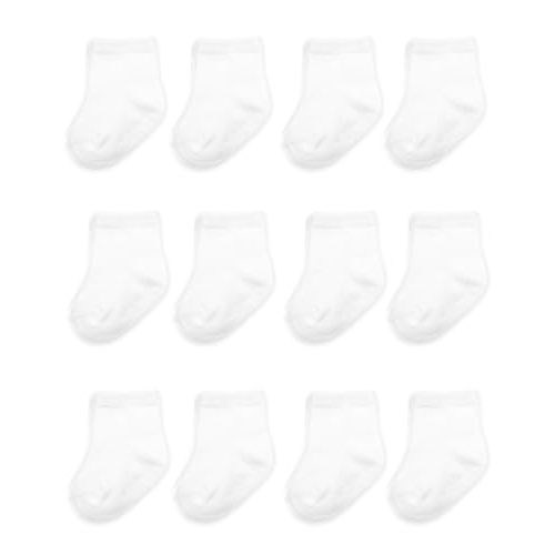 Fruit of the Loom Baby & Toddler Grow & Fit Flex Zones Cotton Stretch Socks - Unisex, Girls, Boys