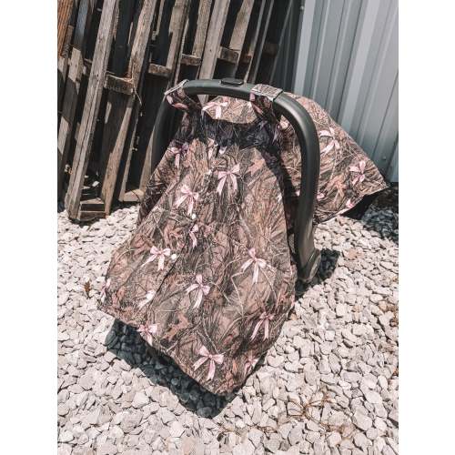 Car Seat Cover - Coquette Mossy Camo