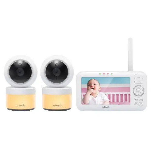 VTech 2 Camera 5” Video Baby Monitor with Pan & Tilt Camera, Night Light | Costco