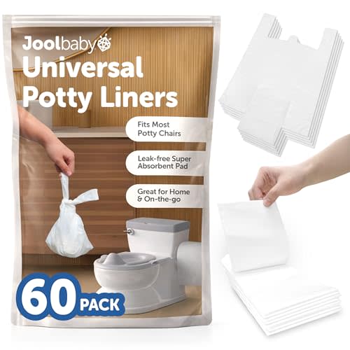 Disposable Potty Liners – Universal Fit for Potty Chairs, Super-Absorbent (60 Count) – Jool Baby