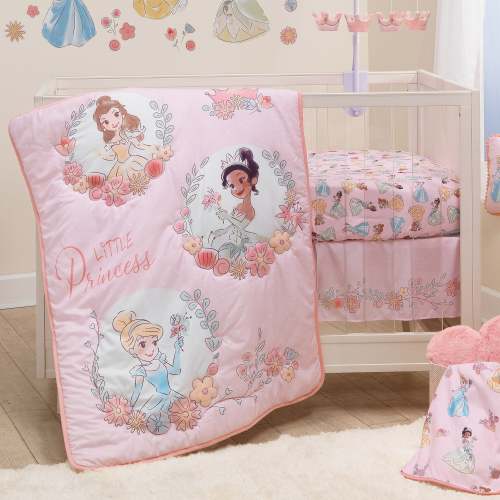 Disney Princesses 3-Piece Nursery Baby Crib Bedding Set - Pink – Lambs & Ivy