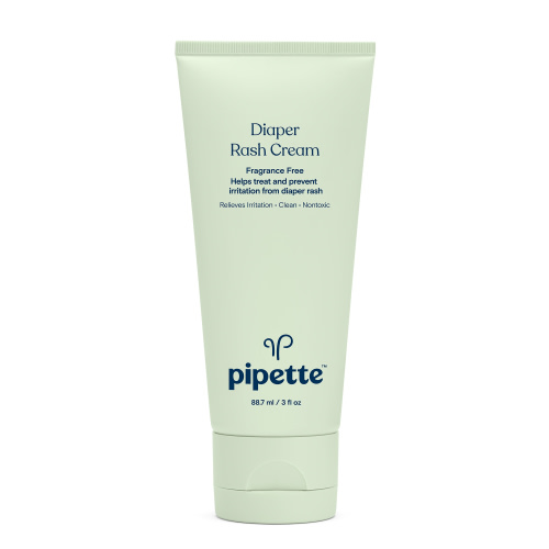 Pipette Soothing Baby Diaper Rash Cream, Fragrance-Free for Sensitive Skin, 3 fl oz