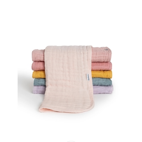 6-Pack Baby Girls Pastel Rainbow Muslin Burp Cloths – Gerber Childrenswear