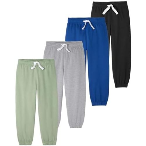 Garanimals Baby & Toddler Boy Jogger Pants, Size 0-6T, Multi-Pack